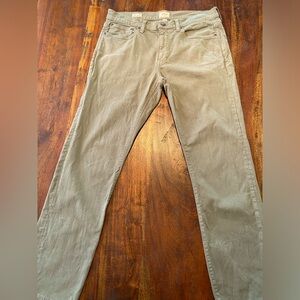 J.Crew 484 garment-dyed five-pocket 32x30 - Sage Olive